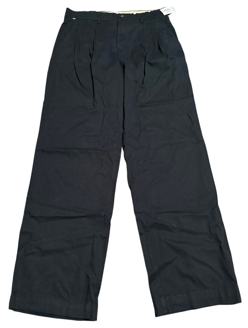Jack & Jones Black Wide Fit Pleated Chino Pants, Men's 31x32, NWT
